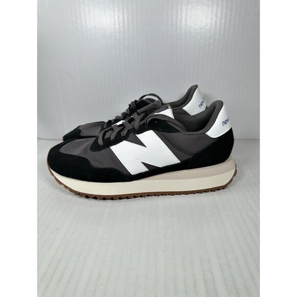 Size 8 New Balance 237v1 Low Black Grey Mens Shoe Sneaker MS237GA - Picture 3 of 8